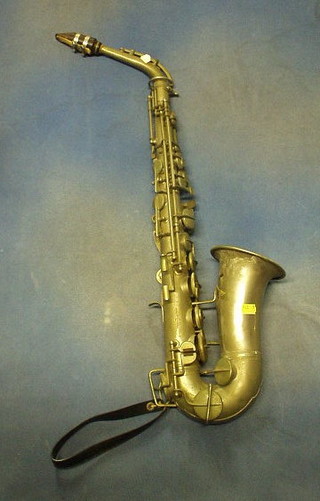 An Italian "silver" saxophone marked Bitta