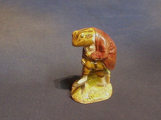 A Beswick Beatrix Potter figure "Mr Jeremy Fisher Digging" 1988, brown stamp to base