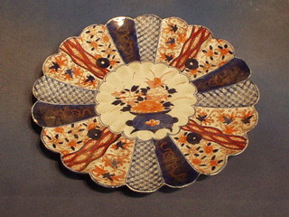 A 19th Century Japanese Imari porcelain plate with lobed border 12"