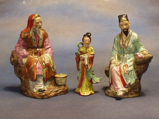 3 modern Oriental porcelain figures (all f)