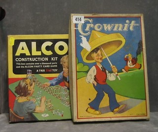 A Ilex series Crowlet board game and a Lacon construction kit board game