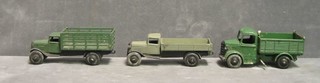 A Dinky Bedford tipper truck and 2 Dinky Liverpool trucks (3)