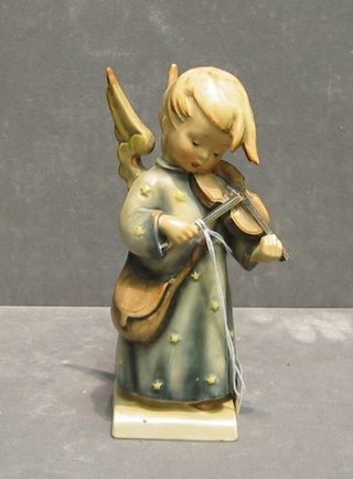 A Goebal figure of an angel playing a violin, base impressed 188 (f and r)