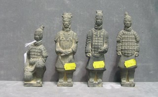 4 terracotta figures of warriors