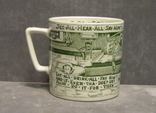 A Royal Crown Devon pottery mug  A Yorkshireman's advice to his Son