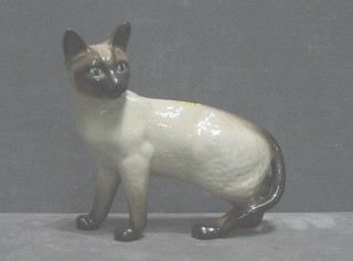 A Beswick figure of a Siamese cat, base marked 26 6"