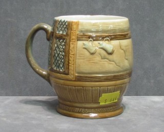 A Beswick pottery mug marked Pistol With Wit and Steel base marked 1127