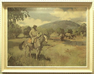 Terrance Cuneo, coloured print "The Game Warden" 23" x 31"