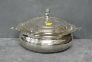 An American silver plated tureen and cover