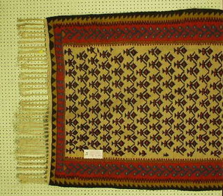 A contemporary Kelim rug 68" x 37"