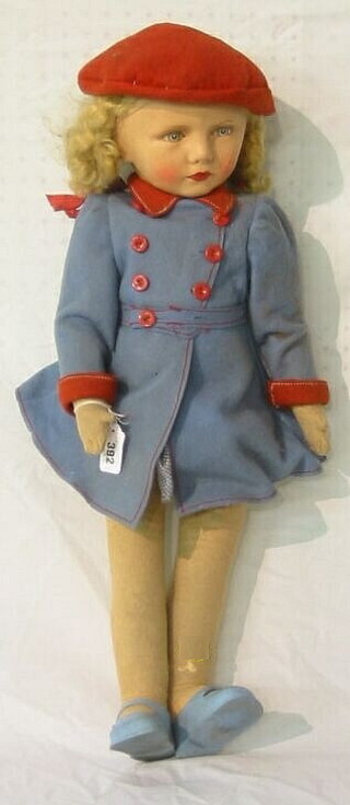 A felt bodied doll