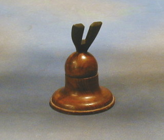 A Victorian turned wooden stand with Y form to the top, patent registration no. 167354