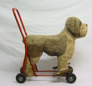 A Lines Bros. childs Push-a-Long dog