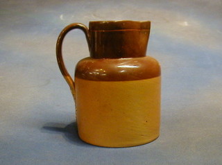 A Doulton Lambeth brown stoneware jug 7", base impressed Doulton Lambeth