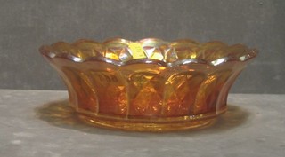 2 Carnival glass dishes