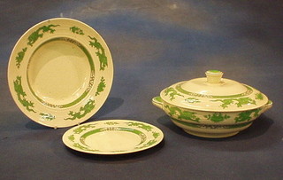 A Woodsware pattern dinner service