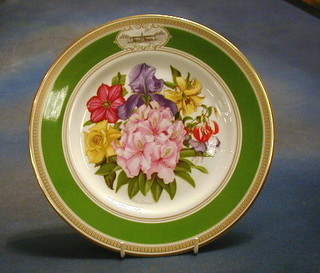 3 Royal Horticultural Society Chelsea Flower Show plates 1981, 82 and 83 and a Royal Wedding Bouquet plate 1981