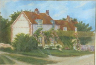 A Manset, watercolour and gouache drawing "The Laundry Cottage East Dean" 8" x 12"