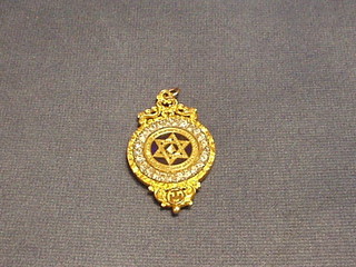 A 19th Century silver gilt and brilliants set Royal Arch Chapter jewel