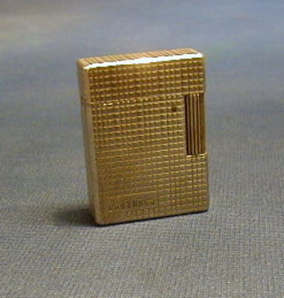 A silver plated Dupont lighter