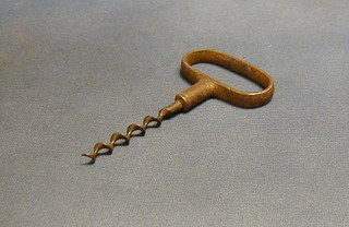 A 19th Century steel cork screw