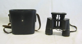 A pair of Zeiss binoculars, cased