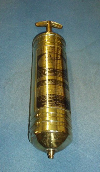 A Pyrenc brass cased fire extinguisher
