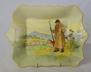 A Doulton seriesware twin handled bowl The Cotswold Shepherd 10"