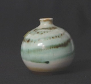 A Poole Pottery Art Pottery vase, the base impressed A52 and having intertwined C, 4"