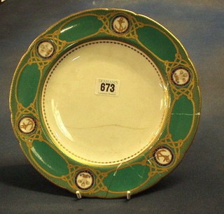 A Minton plate from the Royal Yacht Osborne (f and r), marked Minton T Goode & Co South Audley Street