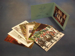 9 Royal Christmas cards 1980, 1982 - 1989