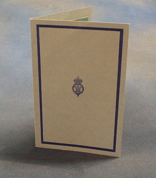 A 1974 Prince Charles Christmas card, hand written "Mr & Mrs Harrison   Charles"