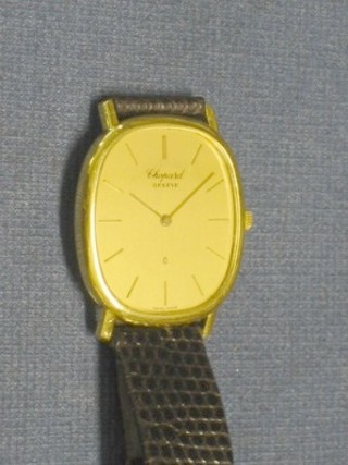 A gentleman's gold cased wristwatch by Chopaid of Geneva