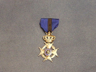 A breast badge of the Belgian Order of Leopold II