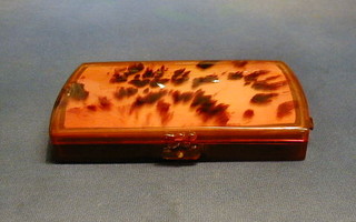 A lady's Art Deco tortoiseshell vanity box