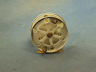 A Morris Shakespeare aluminium centre pin fly reel