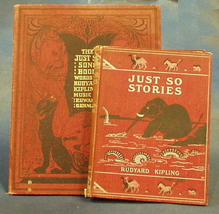 Rodyard Kipling, 1 vol. "Just So Stories" 1902 and "Just So Song Book" 