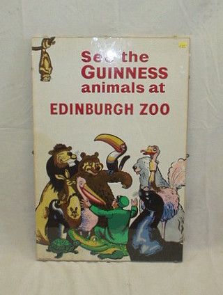 A Guinness advertising poster "See The Guinness Animals at Edinburgh Zoo" 30" x 21"
