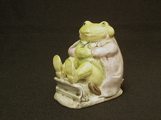 A Beswick Beatrix Potter figure "Mr Jackson", the base with brown back stamp mark and F Warne & Co
