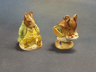 A pair of Beatrix Potter figures "Samual Whiskers and Appley Dappley" (both f and r)