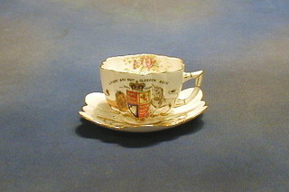 A Victorian 1897 Jubilee Foley china cup and saucer