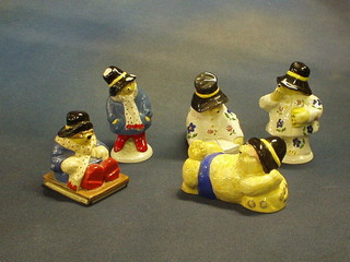 5 Coalport porcelain figures of Paddington Bear