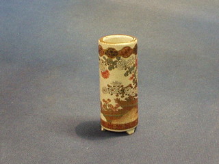 A Japanese Satsuma miniature porcelain vase 3"