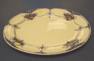 An oval Imperial pottery meat plate 17"