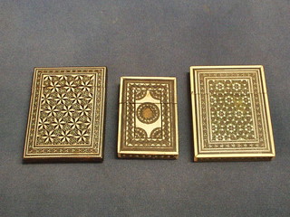 3 Moorish style card cases