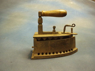 A large Victorian box iron