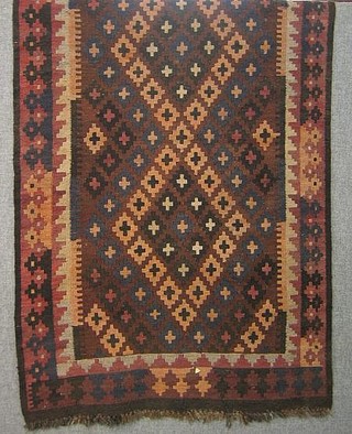 A contemporary Kelim rug 68" x 37"