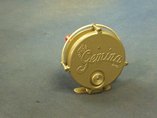 A Gemina centre pin fishing reel, boxed (as new)