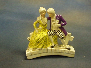 A  Royal Albert Crown China porcelain figure of Gallant and Belle 7"