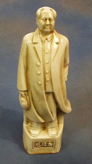 A pottery figure of Chairman Mao 13"